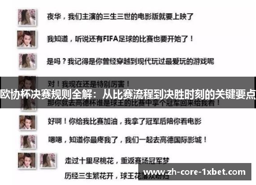 欧协杯决赛规则全解:从比赛流程到决胜时刻的关键要点 欧协杯决赛规则全解:从比赛流程到决胜时刻的关键要点